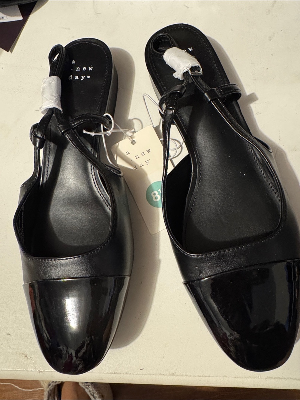 NWT A New Day black sling backs sz 8.5